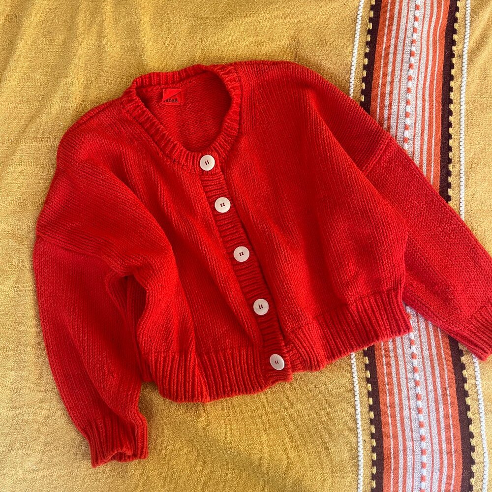 Babaa Cardi no.14 in Summer Flame